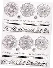 NUOBESTY Photo Album Stamps DIY Scrapbook Tools Small Silicone Stamps Easy Clean Reusable