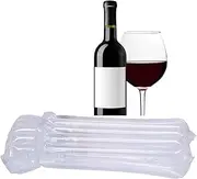 AKLVBL Wine Bottle Protector Bags, 10 Pack Bubble Cushion Wrap Airplane Travel, Safety Shipping Packaging Bags for Glass Bottles in Transport with Luggage with Reusable Pump