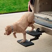 PetSafe Happy Ride PupSTEP HitchStep Dog Stairs, Folding Steps for Truck & SUV Hitches, for Medium to Large Dogs