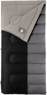 Biscayne Big & Tall 40°F Sleeping Bag, Fits Adults up to 6Ft 4In Tall, No-Snag Z