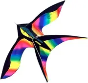 Oshhni Large Kite Triangle Kiting Outdoor Game Sport Kite Single Line Control for Trip Camping Backyard Hiking (String Not Included)