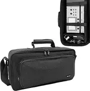 Musiin Guitar Multieffects Pedal Bag Compatible with Boss GX-10,Line6 POD Go,Organized Compartments for Power Cables Accessories, Scratch-Proof, Ideal for Out Stage, Studio and Daily Transport.