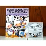 CLICK, CLACK, MOO: COWS THAT TYPE 英文繪本+CD 二手