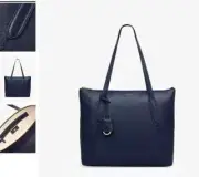 Genuine Radley Wood Street 2.0 Large Leather Zip Top Tote Bag, Ink BNWT RRP$580