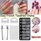 for Nail Nail Stamp Kit Clear Silicone Nail Stamper French Tip Nail Stamper