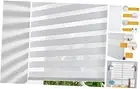 Zebra Blinds for Windows, Cordless Roller Blinds (16" W x 16"W x 47"H White