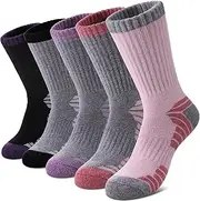 [MQELONG] Merino Wool Socks for Women Hiking Thermal Winter Thick Warm Cozy Boot Socks