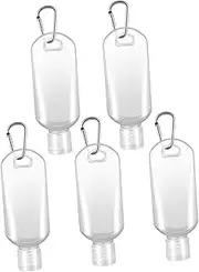 VICASKY 8pcs Refillable Travel Bottles with Hook Durable Hand Bottle for Shampoo Lotion Body Wash Random Colors for Outdoor Sports Activities Random Color