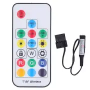 RGB Ambient Lighting Remote Control LED Strip Light Fr Computer CPU Water Cooler