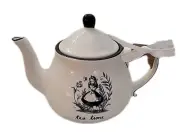 Rae Dunn Disney - Alice In Wonderland, "Tea Time", Teapot With Lid~New