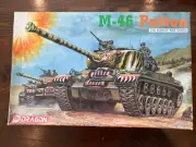 Dragon 6805 1/35 Scale M46 Patton Korean War Model Kit With Build Article (NIB)