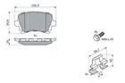 Bosch Rear Brake Pads BP937 fits Skoda SUPERB II 3T4 1.8 TSI 1.8 TSI 4x4
