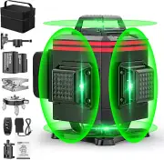 16 Lines Laser Level 4X360° Self Leveling Green Laser Level， 4D Green Cross Line