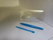 NEW SCREEN PROTECTOR & 2 BLUE STYLUS FOR THE NINTENDO WII U GAMEPAD #B24
