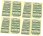 BIUDECO 10Pcs Transparent Guitar Fretboard Sticker Labels for Acoustic Electric Guitar Durable Fret Decals to Master Notes and Chords for Beginners and Learners