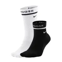 在飛比找Yahoo奇摩購物中心優惠-Nike 襪子 SNKR Sox Socks 兩雙入 黑 白