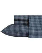 Nautica 200 Thread Count Reece Plaid Cotton Percale Sheet Set