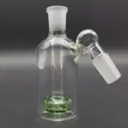 14mm Glass Ash Catcher Shower Head 45 Degrees Male Joint Hand Pipe Hookah Green