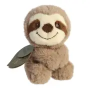 Silas Sloth Rattle Ebba Aurora Baby Plush Toys 5.5" size Soft Plush #23333 Cute!