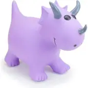 Happy Hopperz - Purple Triceratops Dino from Tates Toyworld