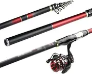 Fishing Gear Telescopic Fishing Rod Set Fishing Rod kit Telescopic Fishing Pole and Reel Combo