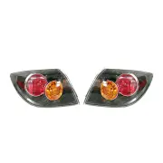 Right & Left Outer Tail Light for Mazda 3 Hatchback BK Black/Amber/Red