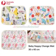 Baby Nappy Change Mat Waterproof 3 Layer Diaper Changing Travel Portable 30x40cm