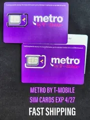 NEW Metro By T-Mobile 3 IN1 4G/5G SIM Card,Nano/Micro/Standard NEXT DAY SHIPPING