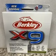 Berkley X9BFS30-22 X9 Braid 65lb. Lo-Vis Green Fishing Line 164yd #9788434