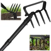 Garden Hoe Weeding Tool, Heavy Duty 73" Long Handle Stirrup Hoe Cultivator, 2...