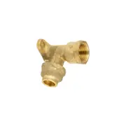 Brasshards 15FI x 15FL Brass Flared Compression Elbow LF