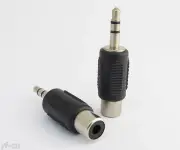 200pcs 1/8" 3.5mm Stereo Male to Phono RCA Female Connector Adapter Converter