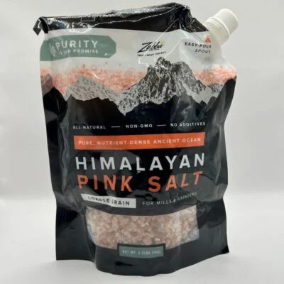 Willow & Everett Himalayan Pink Salt Coarse Grain Easy Pour Spout 2.2 LBS