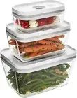 Dishwasher Safe 3-Pc Glass Containers for Food Storage & Meal Prep Efficiency