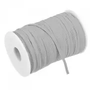 Flat Elastic Band for Sewing 1/8" x 109 Yards Grey Stretch Strap Roll