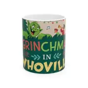 Christmas Grinch Coffee Mug-Grinchmas in Whoville Ceramic Christmas Cups