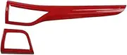 Carbon Fiber ABS Front Air Out Panel Frame Cover Trim Compatible for Mondeo -Fusion 2013-2018 Accessories Car Decoration Stickers(Carbon red)