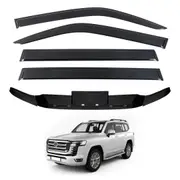 Luxury Weather Shields + Bonnet Protector for Toyota Land Cruiser 300 LC300 2021-Onwards
