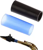 CCeCCe 2 Pack Alto Saxophone Neck Cork Sleeve Replacement Sax Bend Neck Joint Rubber Silicone Case Protector Instead of Cork Sheet for Instrument Accessories Sax Repair Parts