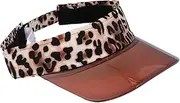 [FOYTOKI] Adjustable Brim Hat Fashionable Leopard Print Sun-shade Personality Cap Comfortable Cotton