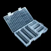YXQ AA AAA Battery Storage Box Organizer Holder Clear Plastic Case Container ...
