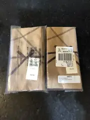 Coldwater Creek Napkins 2 sets of 4, suede type material, Cassidy napkin , brown