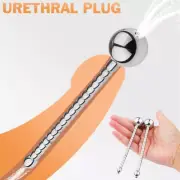 2 Styles Urethral Penis Extender Plug Beads Sounds Sounding Stainless Steel BDSM
