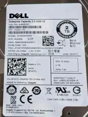 FVX7C 0FVX7C Dell ENTERPRISE 2TB 7.2K RPM 12Gb/s 2.5" SAS HDD Hard Drive 0 HOURS