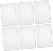 EXQUIMEUBLE 6pcs Portable File Storage Box Document Organizer for Scrapbook Papers and Certificates Easy to Open for Office and Home Use