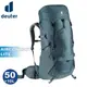 【Deuter 德國 AIRCONTACT LITE 50+10L拔熱式透氣背包《深灰藍》】3340521/登/悠遊山水