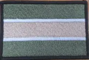 GAMBIA Flag Patch W/ VELCRO® Brand Fastener Camo Military Black Border Version I