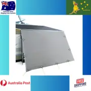 3.7M Caravan Privacy Screens 1.95m Roll Out Awning End Wall Side Sun Shade 4X4