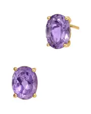 Savvy Cie 18K 3.50 ct. tw. Amethyst Studs
