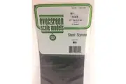 Evergreen Styrene Sheet Black 15X29cm X.25 mm (4)